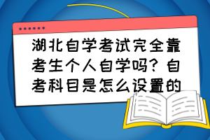 湖北自學(xué)考試完全靠考生個人自學(xué)嗎？自考科目是怎么設(shè)置的？