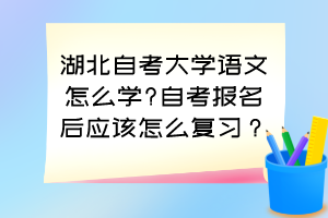 湖北自考大學(xué)語文怎么學(xué)?自考報名后應(yīng)該怎么復(fù)習(xí)？