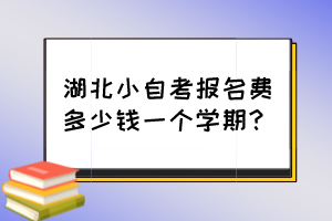 湖北小自考報(bào)名費(fèi)多少錢(qián)一個(gè)學(xué)期？
