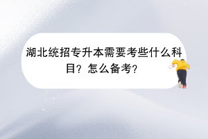 湖北統(tǒng)招專升本需要考些什么科目?怎么備考? 湖北統(tǒng)招專升本需要考些什么科目?怎么備考?