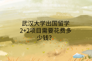 武漢大學出國留學2+2項目需要花費多少錢？