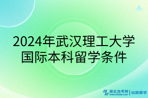 2024年武漢理工大學國際本科留學條件 2024年武漢理工大學國際本科留學條件