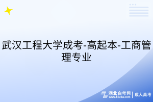 武漢工程大學(xué)成考-高起本-工商管理專業(yè)