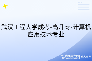 武漢工程大學(xué)成考-高升專-計(jì)算機(jī)應(yīng)用技術(shù)專業(yè)