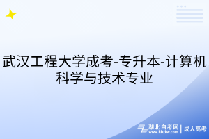 武漢工程大學(xué)成考-專升本-計(jì)算機(jī)科學(xué)與技術(shù)專業(yè)