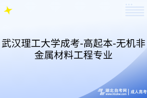 武漢理工大學(xué)成考-高起本-無機(jī)非金屬材料工程專業(yè)