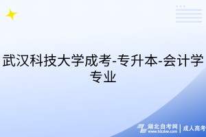 武漢科技大學成考-專升本-會計學專業(yè)