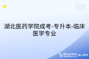 湖北醫(yī)藥學(xué)院成考-專升本-臨床醫(yī)學(xué)專業(yè)