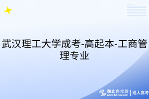 武漢理工大學(xué)成考-高起本-工商管理專業(yè)