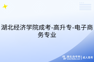 湖北經(jīng)濟(jì)學(xué)院成考-高升專-電子商務(wù)專業(yè)