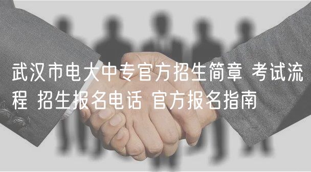 武漢市電大中專官方招生簡章 考試流程 招生報名電話 官方報名指南 武漢市電大中專官方招生簡章 考試流程 招生報名電話 官方報名指南