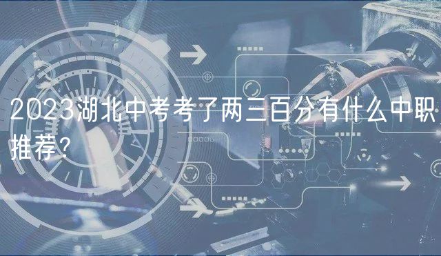 2023湖北中考考了兩三百分有什么中職推薦？