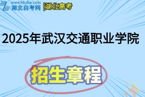 2025年武漢交通職業(yè)學(xué)院招生章程