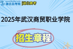 2025年武漢商貿(mào)職業(yè)學(xué)院招生章程