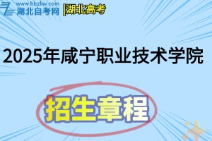 2025年咸寧職業(yè)技術(shù)學(xué)院招生章程