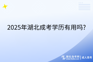 2025年湖北成考學(xué)歷有用嗎?