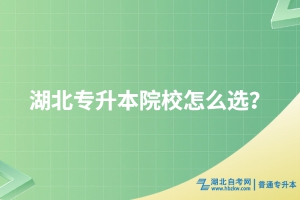 湖北專升本擇校攻略：院校該如何選擇？