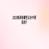 2023株洲有哪些公辦中職院校？
