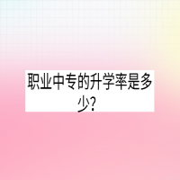 職業(yè)中專的升學(xué)率是多少？