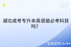 湖北成考專升本英語是必考科目嗎？