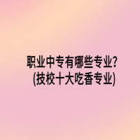 職業(yè)中專有哪些專業(yè)？(技校十大吃香專業(yè))