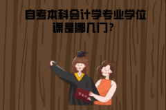 湖北中醫(yī)藥大學(xué)自考本科會(huì)計(jì)學(xué)專業(yè)學(xué)位課是哪幾門？