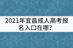 2021年宜昌成人高考報(bào)名入口在哪?