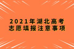 2021年湖北高考志愿填報(bào)注意事項(xiàng)