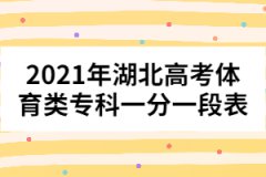 2021年湖北高考體育類專科一分一段表