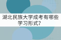 湖北民族大學(xué)成考有哪些學(xué)習(xí)形式？