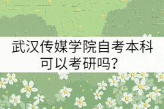 武漢傳媒學(xué)院自考本科可以考研嗎?