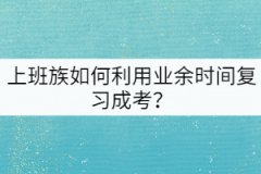 上班族如何利用業(yè)余時間復(fù)習(xí)成考？
