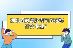 湖北成教高起專可以選擇什么專業(yè)？