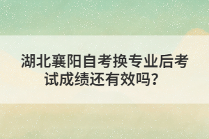 湖北襄陽自考換專業(yè)后考試成績還有效嗎?