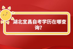 湖北宜昌自考學(xué)歷在哪查詢?