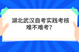 湖北武漢自考實(shí)踐考核難不難考？