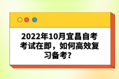 2022年10月宜昌自考考試在即，如何高效復(fù)習(xí)備考？